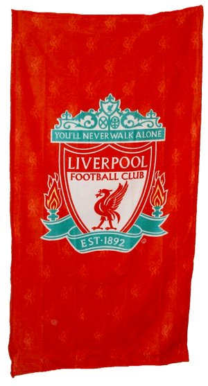 KY Pro Liverpool FC Crest Beach Towel (76cm x 152cm)