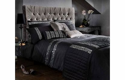 Kylie at Home Safia Bedding Black Matching Accessories Safia