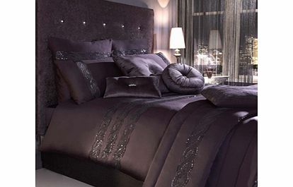 Kylie at Home Sequin Wave Kylie Bedding Plum Matching
