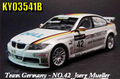 Kyosho BMW 320Si WTCC Team Germany #42 2007 Joerg Mueller