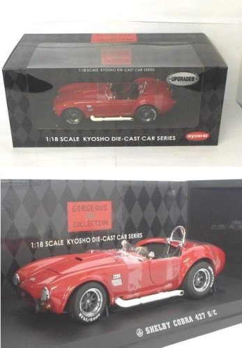 Kyosho Diecast Model Shelby Cobra 427S/C Racing Screen in Red