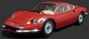 Kyosho Ferrari Dino 246 GT 1969 Red