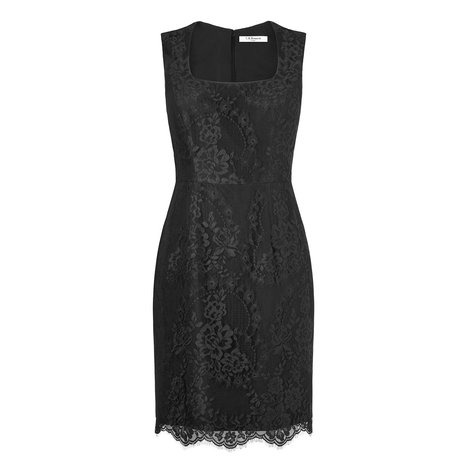 Belitta Fitted Lace Dress Colour Black