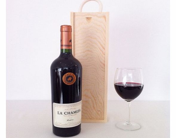 LA Chamiza  Malbec Reserve 2011 Wooden Wine Case Box Luxury Wine Gift Box