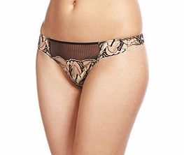 Sinfonia black and nude G-string