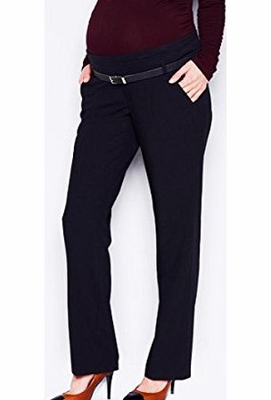 La Redoute Cocoon Womens Low Cut Straight Cut Stretch Maternity Trousers Black Size 6