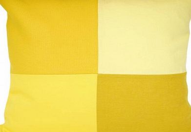 Lab Kvadrat Checkered Cushion 50x50 cm Yellow `One
