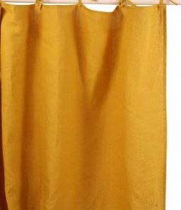 Lab Washed Linen Knotted Curtains 140x280 cm Mustard
