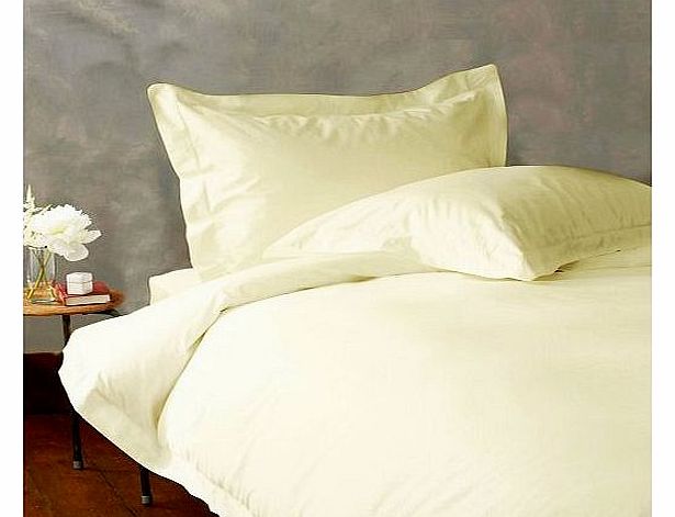 Lacasa Bedding 300 TC Egyptian cotton Sheet set Italian Finish Solid ( Small Double , Ivory )