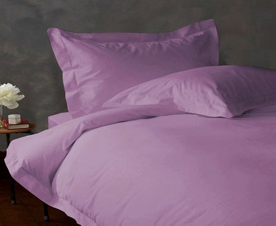 Lacasa Bedding 800 TC Egyptian cotton Duvet Set Italian Finish Solid ( UK Super King , Lilac)
