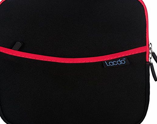 Lacdo Shockproof External USB CD DVD Writer Blu-Ray amp; External Hard Drive Neoprene Protective Storage Carrying Sleeve Case Pouch Bag With Extra Storage Pocket for Apple MD564ZM/A USB 2.0 SuperDriv