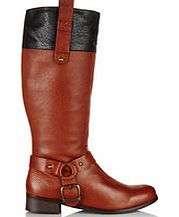 Lacey`s London Croxley tan two-tone leather boots