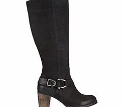 Lacey`s London Wanda black leather buckled boots