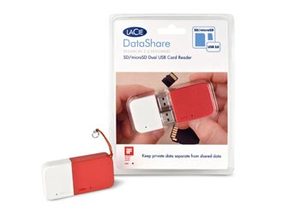 LaCie DataShare Dual SD and MicroSD USB Card