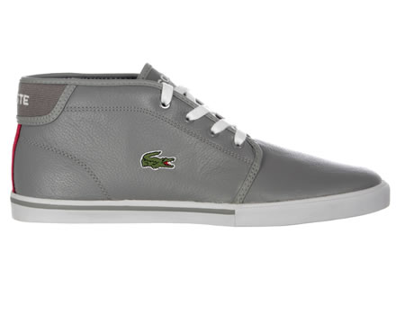 Lacoste Ampthill Grey Leather Chukka Boot Trainers