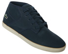 Lacoste Andover Mid Dark Blue Leather Trainers