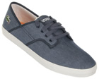 Lacoste Andover VY Blue/White Canvas Trainers