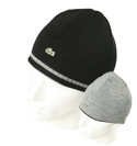 Black / Grey Reversible Beanie Hat