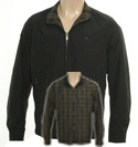 Black and Brown Check Reversible Jacket