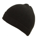 Black Beanie Hat with Small Logo