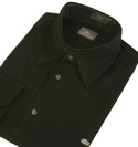 Lacoste Black with Sewn Stripe Long Sleeve Cotton Shirt