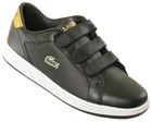 Lacoste Camden CLS PF Black/Gold Leather Trainers