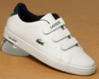 Lacoste Camden Wash White/Navy Leather Trainers