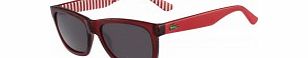 Lacoste Dark Grey Red L711S Sunglasses