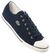 Lacoste L27 Navy Canvas Trainers