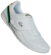 Lacoste Lisse White and Dark Green Leather