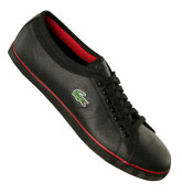 Lacoste Marcel Twist Black and Red Trainer Shoes