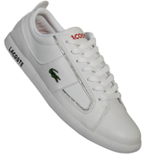 Lacoste Observe 2 White and Red Trainers