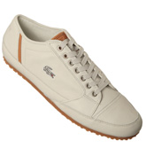 Lacoste Ortai 5 Off White Leather Trainers