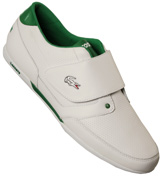 Lacoste Sheldon Strp White and Green Trainers