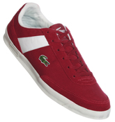Lacoste Suzuka L Red Suede and Textile Trainers