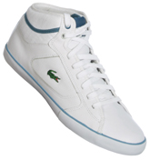 Lacoste White Camous Hi-Top Trainers