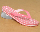 Lacoste Ladies Lacoste Puerto Net Pink/White Flip Flops