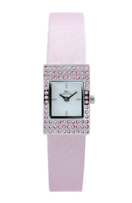 Ladies Lacoste White dial  Pink Leather