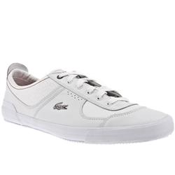 Lacoste Male Alecto Ue 2 Leather Upper Fashion Trainers in White