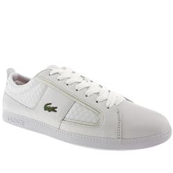 Male Lacoste Observe 2 Lace Leather Upper Fashion Trainers in White
