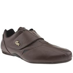 Lacoste Male Protect Vl Leather Upper Fashion Trainers in Brown, Brown and Black
