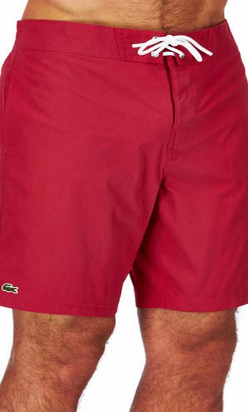 Lacoste Mens Lacoste Swimsuit Swimming Shorts - Tokyo Red