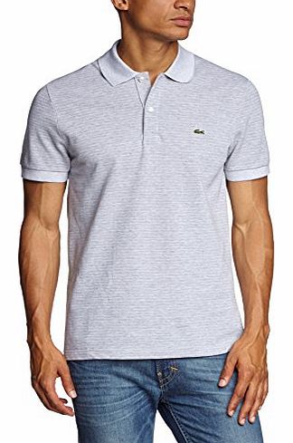 Lacoste Mens Polo Shirt Multicoloured (SILVER CHINE/WHITE MTG) X-Large