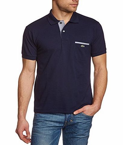 Mens Regular fit Plain Polo Short Sleeve Polo Shirt Blue R62 | Marine/Blanc - Blue - XXX-Large