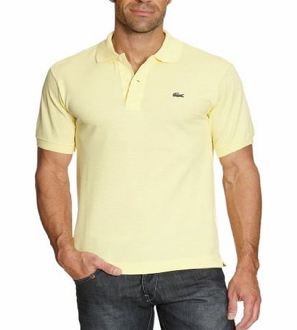 Mens Short Sleeve Polo Shirt, Yellow (JAUNE 107), X-Large