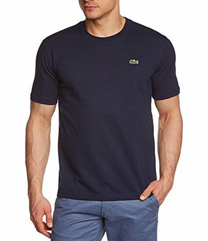 Lacoste Mens TH7618-00 Short Sleeve T-Shirt, Blue (NAVY BLUE 166), X-Large (Manufacturer size: 6)