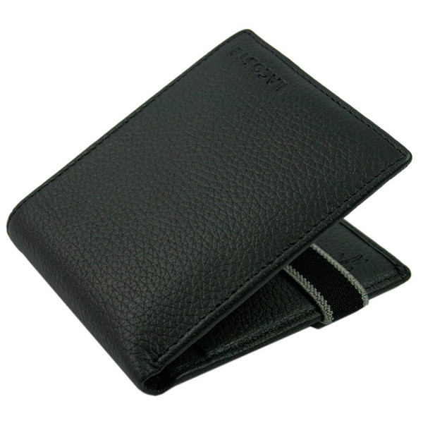 Midnight Black Downtown Small Billfold Wallet by