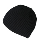 Navy Ribbed Beanie Hat