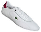 Nazaire White/Red Leather Trainers