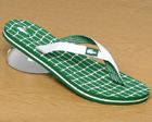 Lacoste Puerto Net Green/White Flip Flops